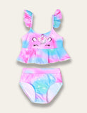 Ruffled Colorful Unicorn Swimsuit - Bebehanna