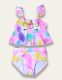 Ruffled Colorful Unicorn Swimsuit - Bebehanna