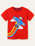 Airplane Printed T-shirt - Bebehanna