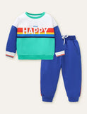 Always Happy Printed Sweater Set - Bebehanna