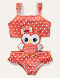 Animal Cute Appliqué One-Piece Swimsuit - Bebehanna