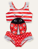 Animal Cute Appliqué One-Piece Swimsuit - Bebehanna