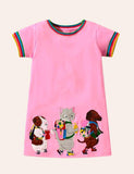 Vestido Apliques Animal Friends