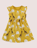 Animal Print Sleeveless Dress - Bebehanna