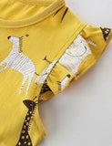Animal Print Sleeveless Dress - Bebehanna