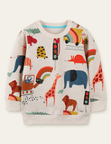 Sweatshirt met lange mouwen en dierenprint