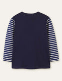 Animal Striped Printed Long Sleeve T-shirt - Bebehanna