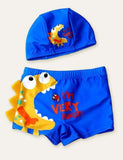 Short de Bain Animal + Bonnet de Bain