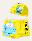 Animal Swimming Shorts + Swimming Cap - Bebehanna