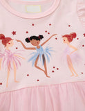 Ballet Girl Printed Dress - Bebehanna