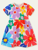 Blossoms Print Jersey-kjole