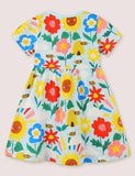 Blossoms Print Jersey Dress - Bebehanna