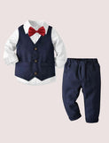 Bow Tie Vest Suit - Bebehanna