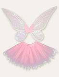 Butterfly Fairy Wings Party Cape + skjørt