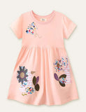 Butterfly Flower Appliqué Dress - Bebehanna