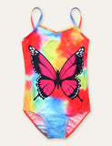 Butterfly Mermaid gedréckt Swimsuit