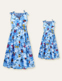 Butterfly Printed Family Matching Dress - Bebehanna