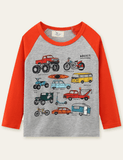 Car Atlas Printed T-shirt - Bebehanna