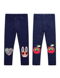 Cartoon Appliqué Leggings - Bebehanna