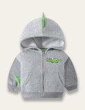 Cartoon Crocodile Fleece Coat - Bebehanna