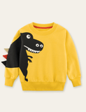 Cartoon Dinosaur Printed Sweatshirt - Bebehanna