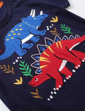Cartoon Patch Dinosaur T-shirt - Bebehanna