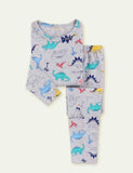 Cartoon Shark Printed Pajamas - Bebehanna