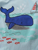 Cartoon Whale Plaid Set - Bebehanna