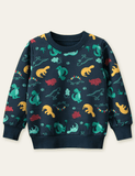 Kindersweatshirt met dinosaurusprint