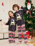 Christmas Cartoon Elk Letter Printed Family Matchting Pajamas - Bebehanna
