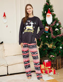 Christmas Cartoon Elk Letter Printed Family Matchting Pajamas - Bebehanna