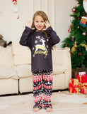 Christmas Cartoon Elk Letter Printed Family Matchting Pajamas - Bebehanna