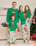Natal Cartoon Gingerbread Man Cute Impresso Família Combinando Pijama