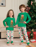 Christmas Cartoon Gingerbread Man Cute Printed Family Matchting Pajamas - Bebehanna