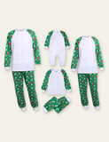 Pyjama assorti familial imprimé décoratif de Noël