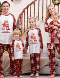 Pyjama assorti familial imprimé à carreaux d'élan de Noël