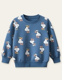 Cooles Sweatshirt mit Enten-Print