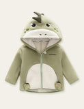 Cute Animal Cartoon Zipper Hooded Coat - Bebehanna
