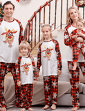 Pyjama assorti familial imprimé élan mignon