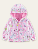 Jacke mit süßem Kaninchen-Print