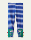 Legging met dinosaurusapplicatie