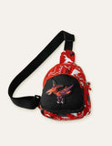 Dinosaurier Cartoon gedréckt Crossbody Bag