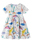 Dinosaur Full Print Dress - Bebehanna