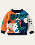 Dinosaurier am Reen Stiwwelen Muster Sweater