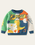 Dinosaur in Rain Boots Pattern Sweater - Bebehanna