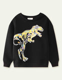 Pullover mit Dinosaurier-Print