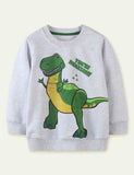 Dinosaurus bedrukt sweatshirt