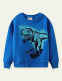 Dinosaurus bedrukt sweatshirt
