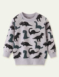 Dinosaurus bedrukt sweatshirt