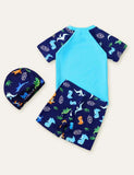 Dinosaur wim Suit + Cap - Bebehanna